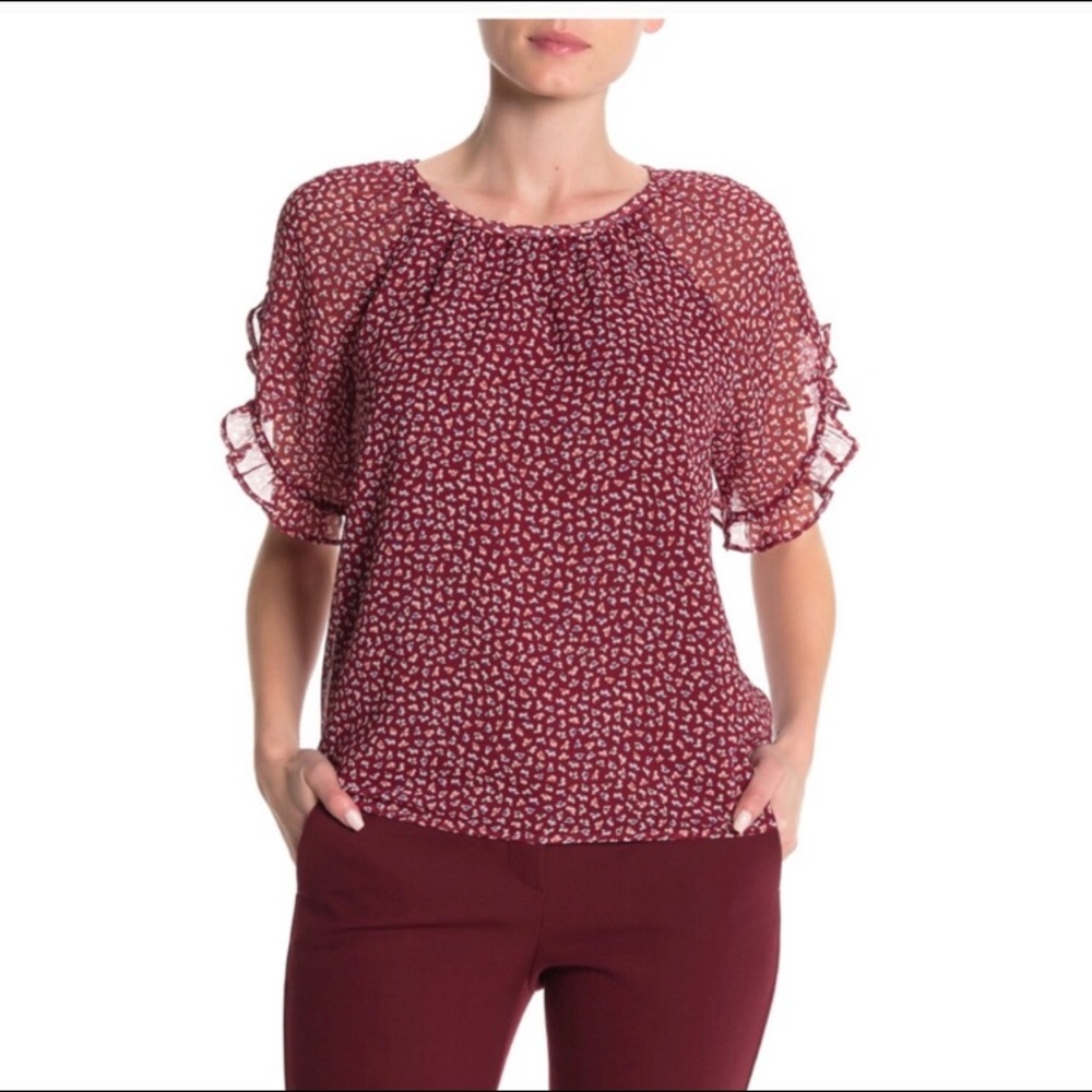 Madewell | Memento Short Sleeve Printed Top